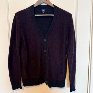 Gap Cardigan Vintage - Navy/Purple Herringbone - Rabbit Hair blend Men's Medium